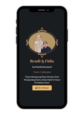 paperfree undangan digital golden black