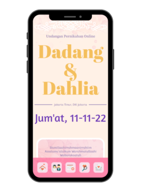 paperfree undangan digital misty rose cream