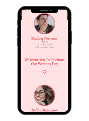 paperfree undangan digital misty rose red