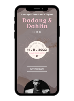 paperfree undangan digital pink chocolate